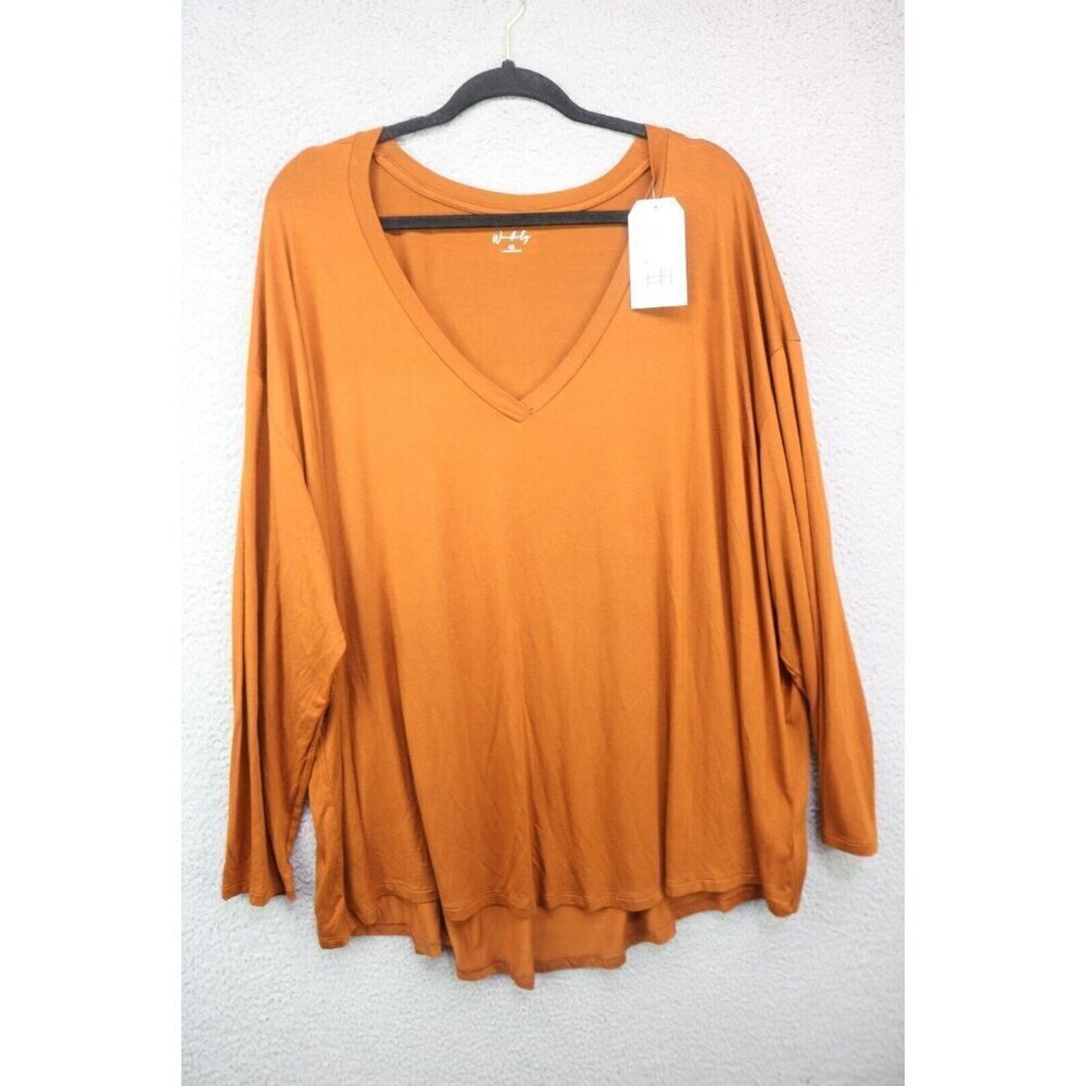 Wonderly 3/4 Sleeve V-Neck Blouse-Size 4X-New with Tags-Soft